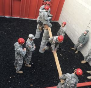 group of army cadets training for the Ranger Challenge event